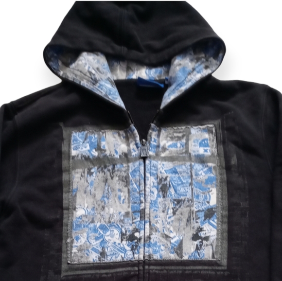 VANS YOUTH ZIPPER UP LONG SLEEVE HOODIE. SIZE XL. COLOR BLACK. - Picture 12 of 15